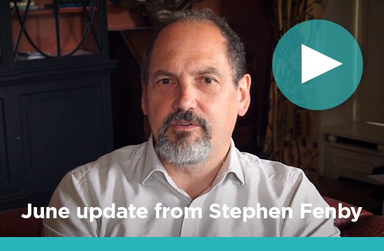 An update from Stephen Fenby - Watch the Video